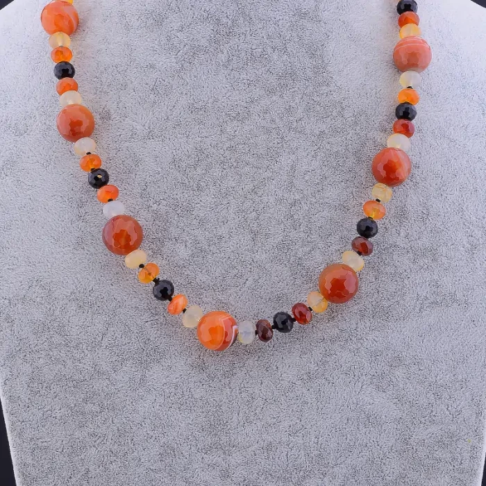 🏷️️ Намисто Сердолік, Агат 60 см ss_81449