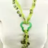 🏷️️ Намисто підвіска петля Агат, Жадеїт 50 см F-106120