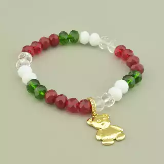 Браслет резинка Чеський кришталь 18 см.