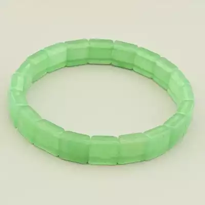Браслет на резинці Нефрит 19.5 см