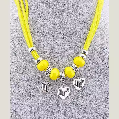 🏷️️ Підвіска серце на магніті Сrystal 42 см (шкірозамінник) F-11807