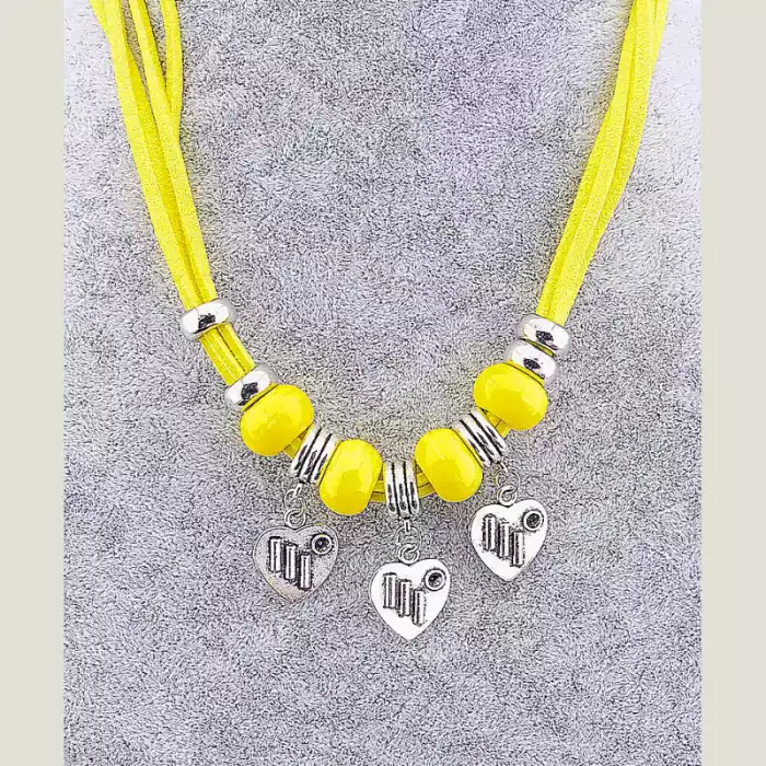 🏷️️ Підвіска серце на магніті Сrystal 42 см (шкірозамінник) ss_11807