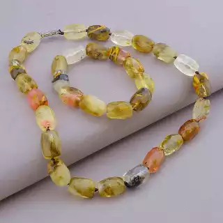 Намисто + Браслет Халцедон 48 см