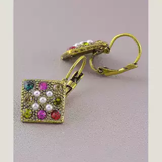 Сережки на англійській застібці Fashion Сrystal