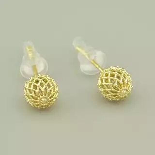 Сережки пусети мінімалі Xuping (позолота 18к лимонна)