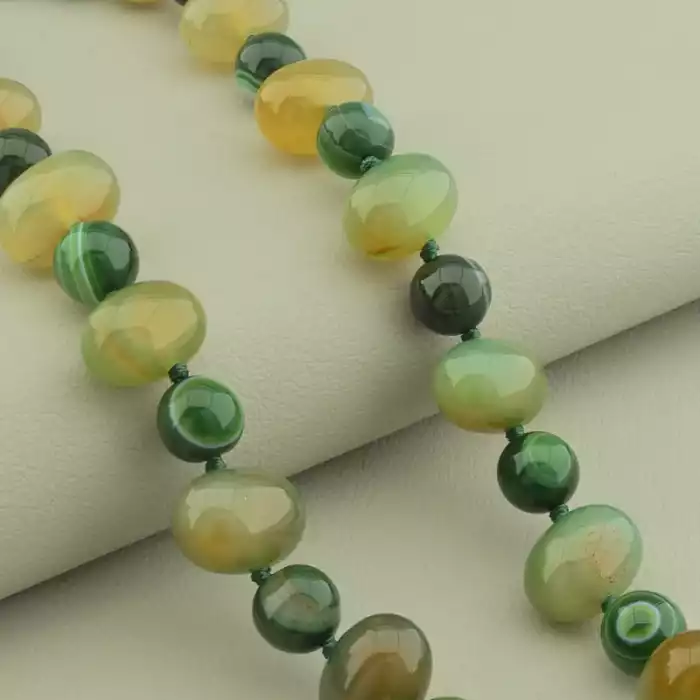 🏷️️ Намисто Агат 39 см. ss_102300