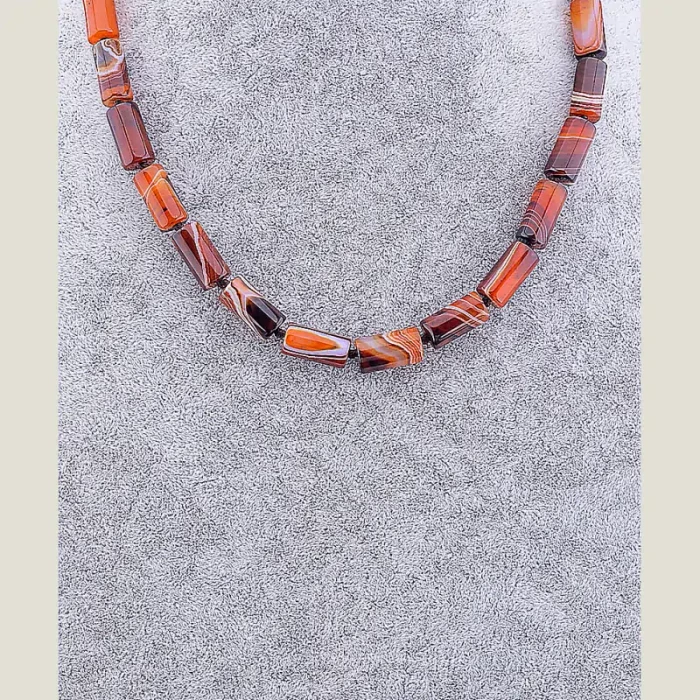 🏷️️ Намисто Сердолік 49 см ss_77923