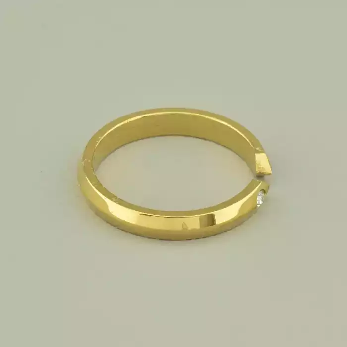 🏷️️ Каблучка медична сталь Xuping Фіаніт (позолота 18к лимонна) ss_102606