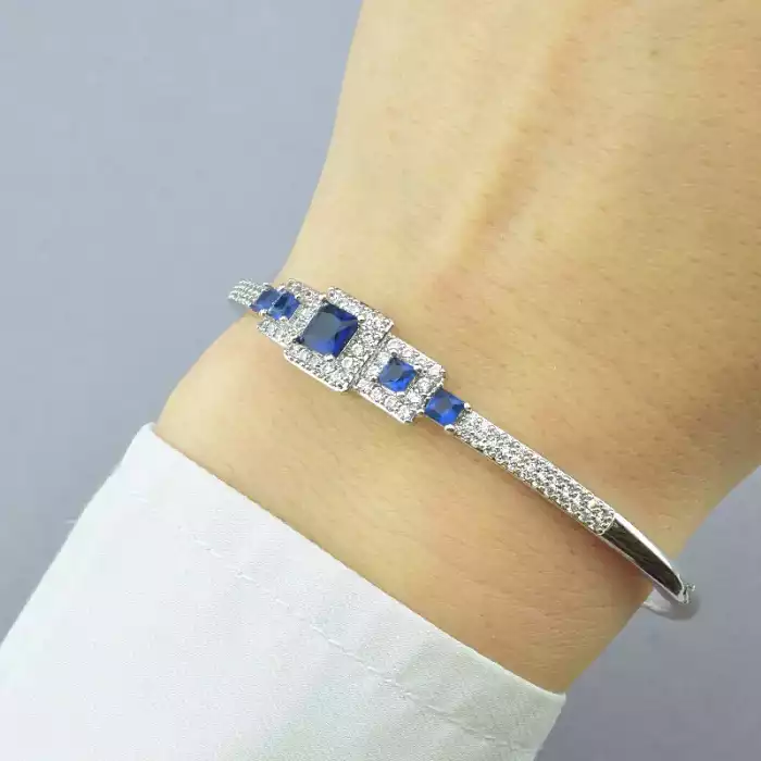 🏷️️ Браслет шарнірний Фіаніт Xuping (родій) ss_67511