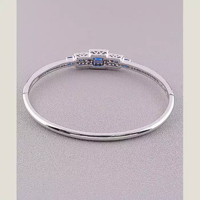 🏷️️ Браслет шарнірний Фіаніт Xuping (родій) ss_67511