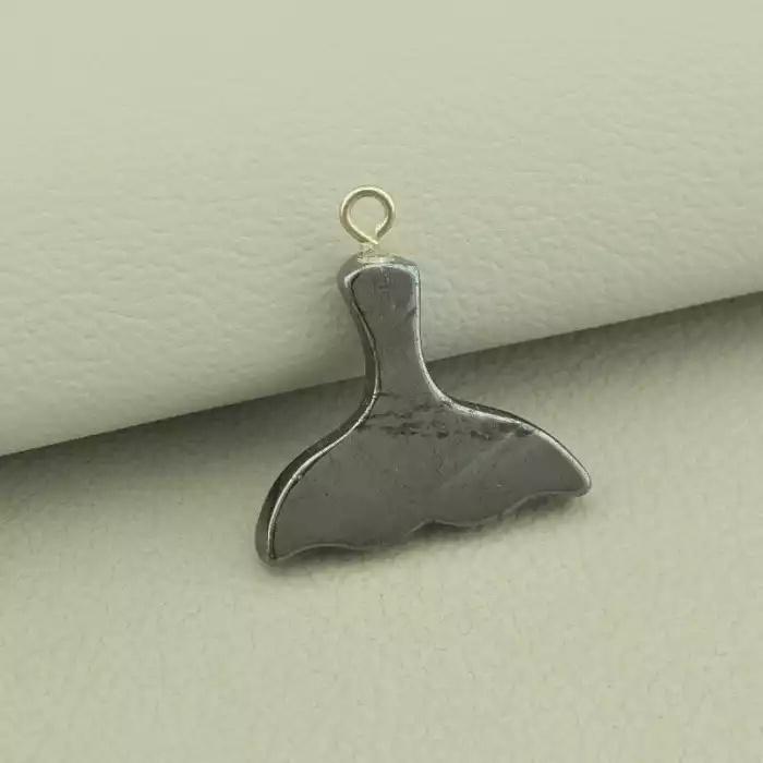 🏷️️ Кулон хвіст Гематит 20х20мм. ss_104187