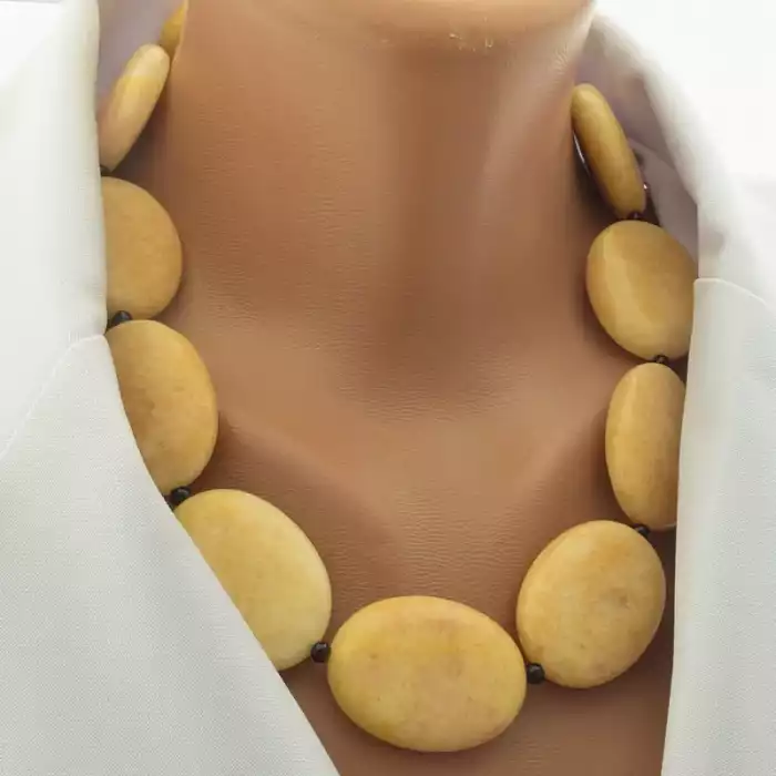 🏷️️ Намисто Яшма, Агат 49 см. ss_104391