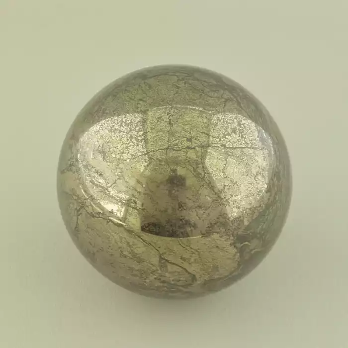 🏷️️ Куля пірит (68х68 мм, золотий, одиничний екземпляр) ss_105205