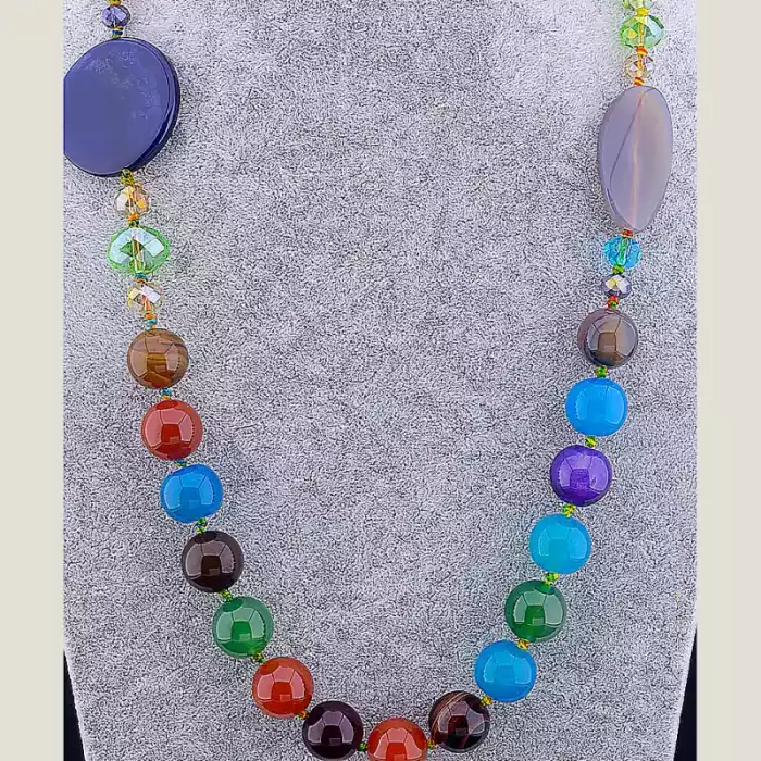 🏷️️ Намисто Агат 80 см ss_11491