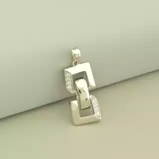 Кулон Xuping Фіаніт (родій)