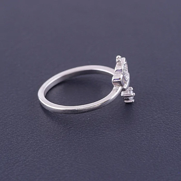 🏷️️ Каблучка роз'ємна корона FJ Сrystal ss_72831