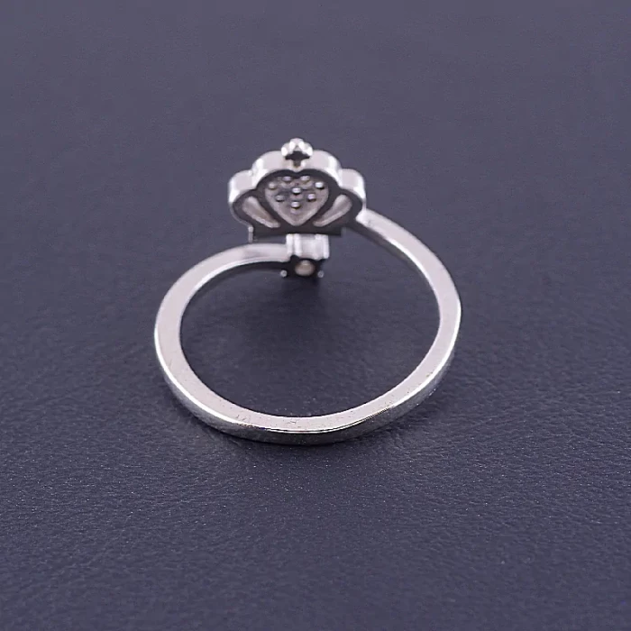 🏷️️ Каблучка роз'ємна корона FJ Сrystal ss_72831