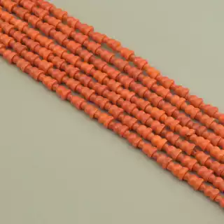 Намистини Корал 42 см. на нитці (натуральне каміння, без застібки)