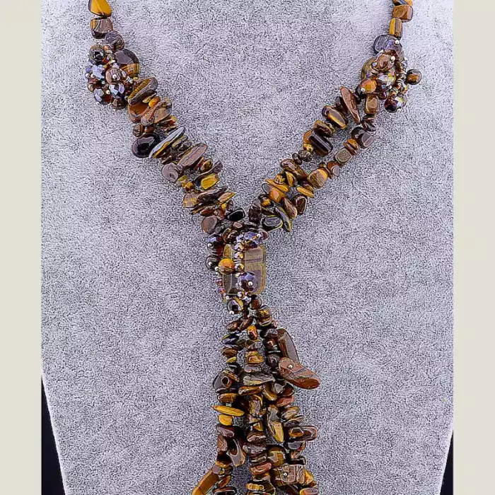 🏷️️ Намисто Тигрове око 50 см ss_33848