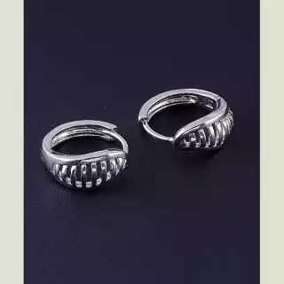 Сережки-кільця Xuping (родій)