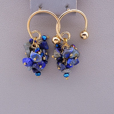 Сережки Stainless Steel Содалит