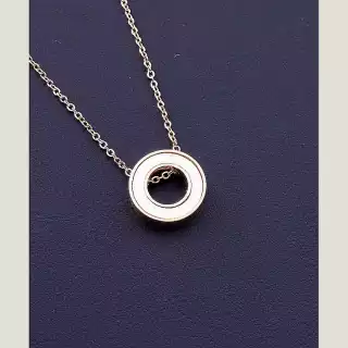 Підвіска Stainless Steel Перламутр (позолота 18к)