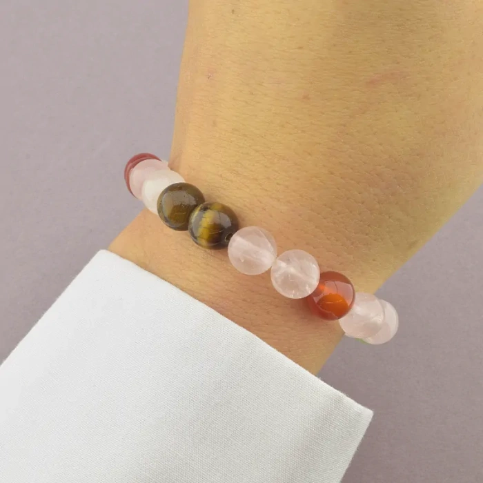 🏷️️ Браслет резинка Самоцвіти 16 см ss_84729