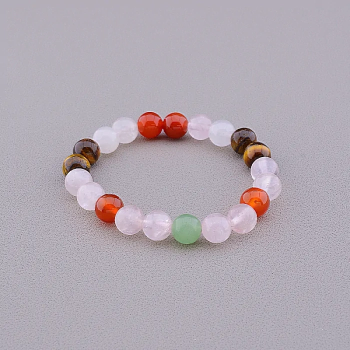 🏷️️ Браслет резинка Самоцвіти 16 см ss_84729