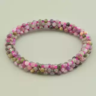 Браслет резинка Турмалін 17 см.