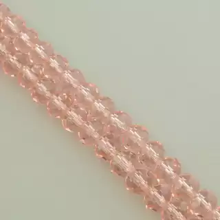 Намистини Чеський кришталь 42 см. 7,5 мм. (без застібки) на нитці з гранями