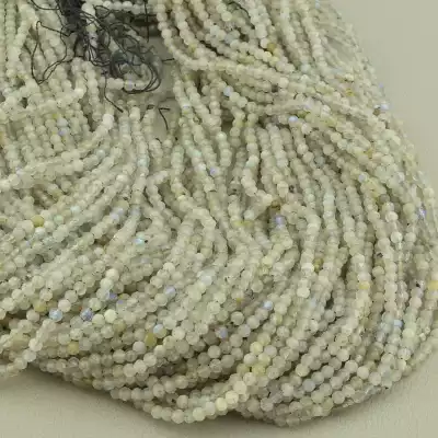 🏷️️ Намистини Лабрадор 38 см. 2,8мм. на нитці (натуральне каміння, без застібки) F-102821