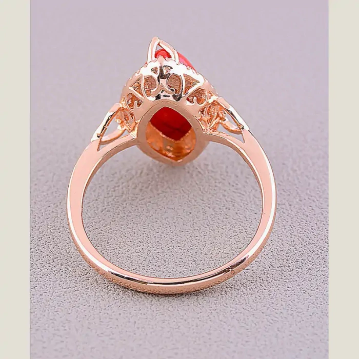 🏷️️ Перстень Pataya Корал (позолота 18к) ss_57486