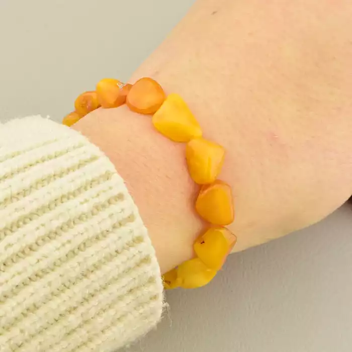 🏷️️ Браслет на резинці Янтар 16 см F-105917