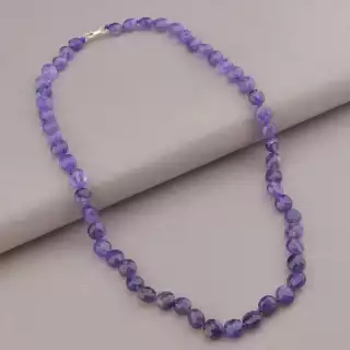 Намисто Аметист срібло (925 проба) 50 см.