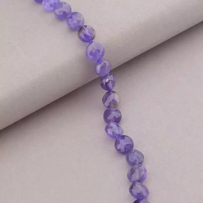 🏷️️ Намисто Аметист срібло (925 проба) 50 см. ss_91135