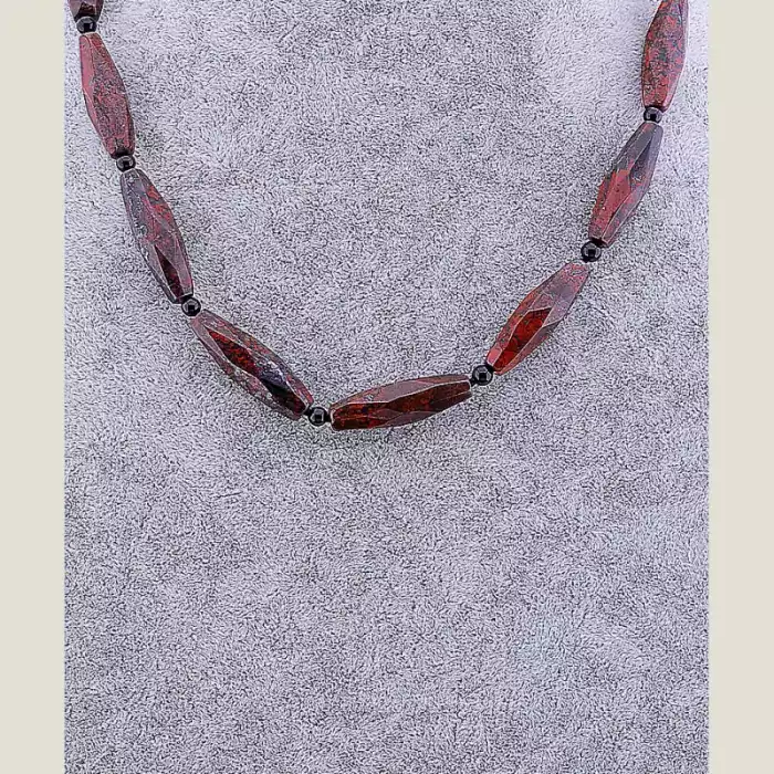 🏷️️ Намисто Яшма, Агат 52 см ss_82384