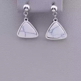 Сережки пусети Stainless Steel Кахолонг