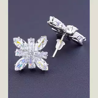 Сережки пусети FJ Фіаніт