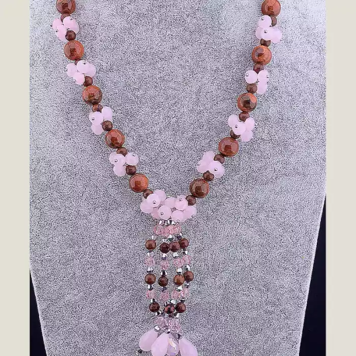 🏷️️ Намисто Авантюрин 53 см ss_14455