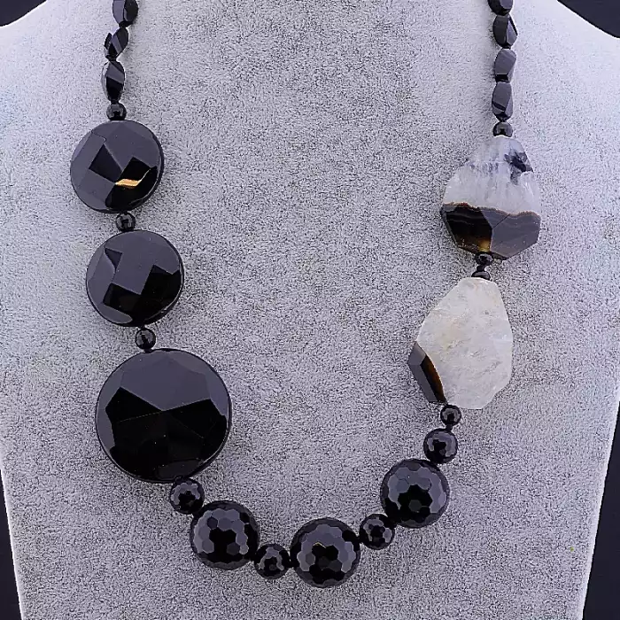 🏷️️ Намисто Агат 63 см ss_83725