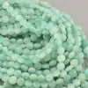 🏷️️ Намистини Амазонит 39 см на нитці (натуральне каміння, без застібки) грановані F-84171