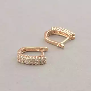 Сережки на англійській застібці Pataya Фіаніт