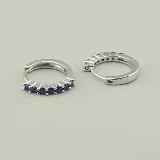 Сережки конго Xuping Фіаніт (родій)