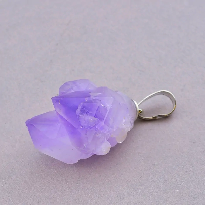 🏷️️ Кулон фіолетовий Аметист 25x23 мм. ss_86464