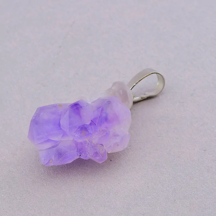 🏷️️ Кулон фіолетовий Аметист 25x23 мм. ss_86464