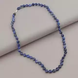 Намисто Лазуріт срібло (925 проба) 46 см.