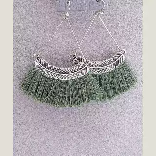 Сережки гачки Нитки FJ