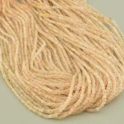 🏷️️ Намистини Сонячний камінь 39 см. на нитці (натуральне каміння, без застібки) F-103027