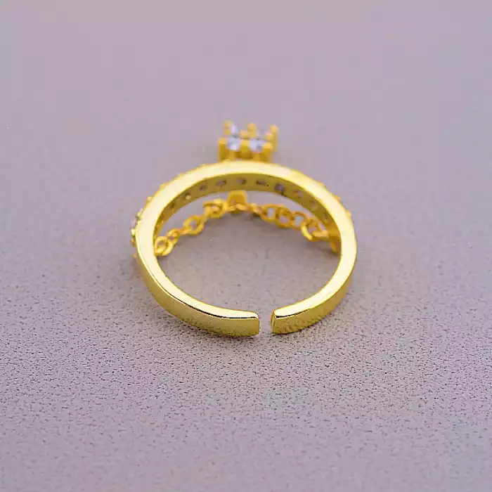 🏷️️ Каблучка роз'ємна FJ Сrystal ss_43294