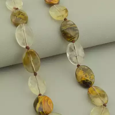 🏷️️ Намисто Халцедон 44 см. F-103442